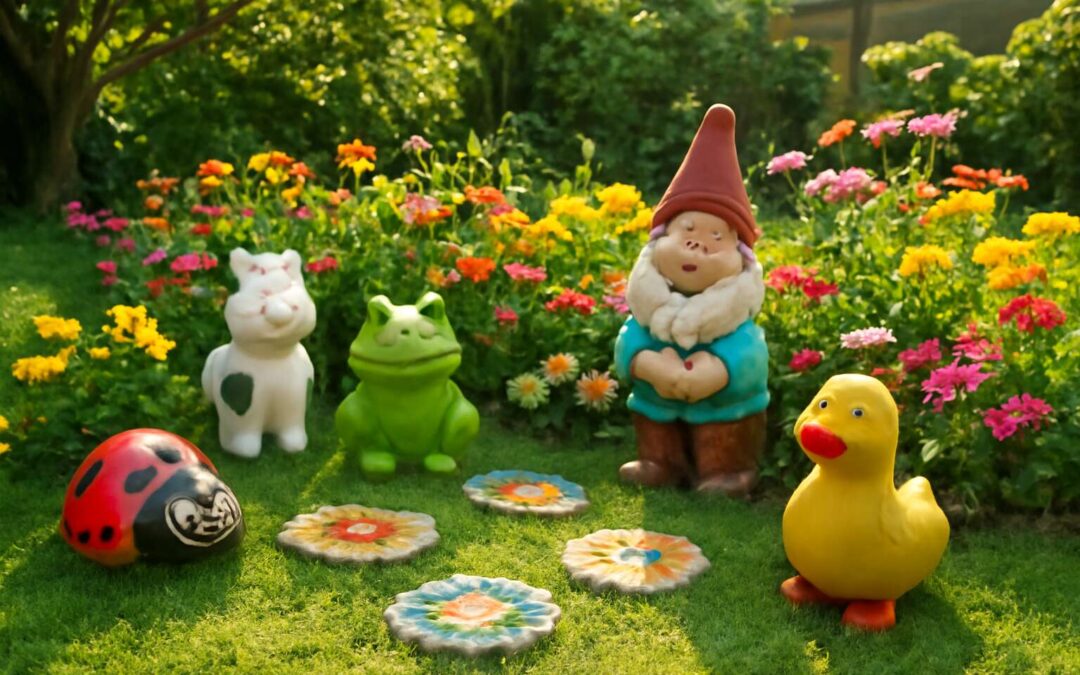 Magical garden ornaments kids love: creative ideas for tiny green thumbs.
