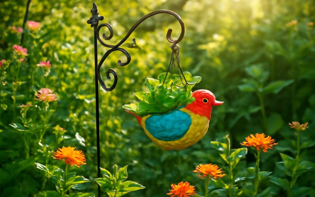 Decorate with charm using a garden ornament hanger for year-round delight