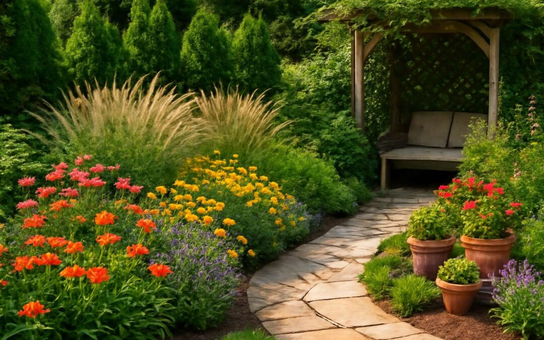 Brighten drought-tolerant beds with zone 8 garden design ideas for year-round charm