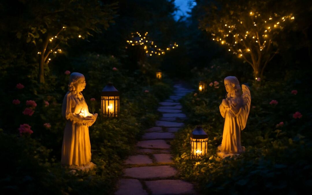 Enchant your outdoor space with garden ornament light up for magical evenings