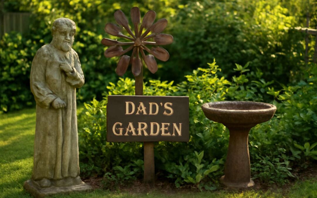 Delight Dad with garden ornaments for dad: timeless outdoor gifts