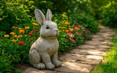Brighten your yard with a garden ornament rabbit for instant whimsy and charm